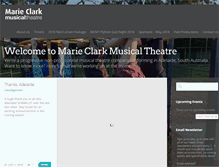 Tablet Screenshot of marieclark.asn.au